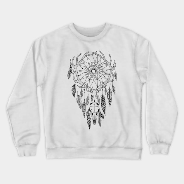 Boho Dreamcatcher Crewneck Sweatshirt by fears